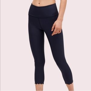 《 Kate Spade 》Cropped Scalloped Hem Leggings